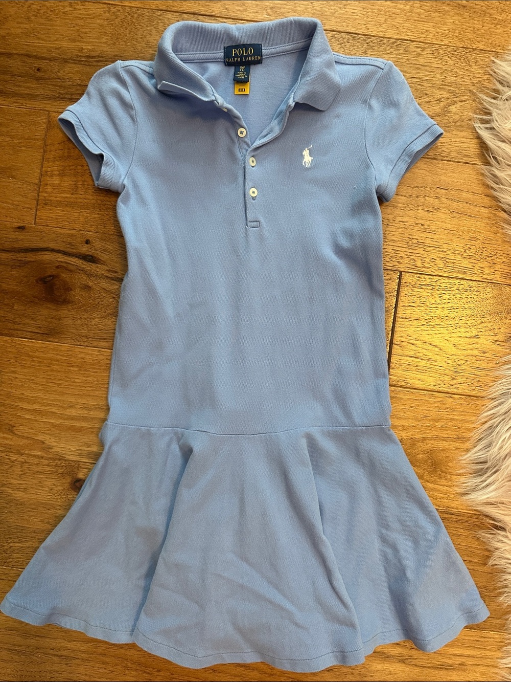 Polo by Ralph Lauren Girls' Sky Blue Polo Dress